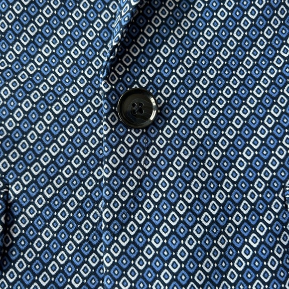 Banana Republic Geometric Pattern Suit Blazer Sz 2 - Picture 4 of 6